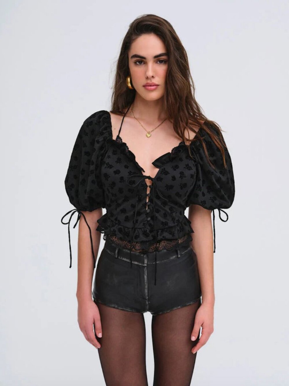 For Love & Lemons Sutton Top - Black